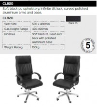 CL820 Chair Range And Specifications